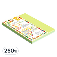 종이문화 스타일리쉬 얇은 혼합색지 05 SN Green Tone 80g, A5, 260개