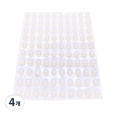 3M 범폰 미끄럼방지 스티커 A0016 100p, 4개, 투명