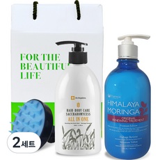 Dr. Hopkins 啤酒酵母多效合一洗髮精沐浴露 500ml + Pogonia Moringa Treatment 500ml + 頭皮泡棉刷 + 購物袋, 2組