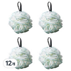 블럭마트 욕실 버블버블 샤워볼 35g, 블루, 12개, 1개입