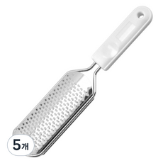 리빙포켓 부드러운 발뒷꿈치 각질 제거기 화이트, 150g, 5개, 1개입