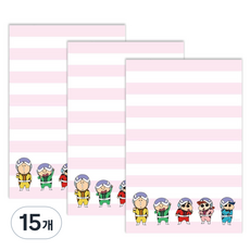 플라잉웨일즈 짱구는 못말려 메모패드 80 x 120 mm, 떡잎방범대, 80매, 15개