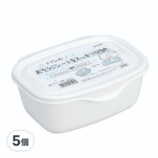 inomata 濕紙巾盒 白色 18.1 x 13.7 x 7.5cm 濕紙巾收納盒 抽取盒, 5個