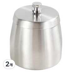 소담몰 냄새차단 재떨이 미디엄, 실버, 2개