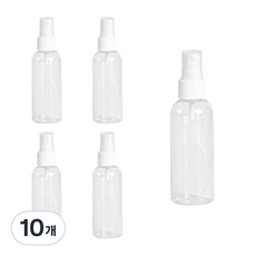 小分裝噴霧空瓶 100ml, 白色(帽), 10個