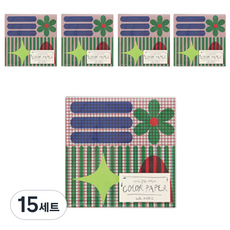 키치 색종이, 15세트, 16색