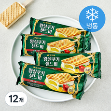 빙그레 왕실 쿠키 샌드바 애플 콩포트 (냉동), 12개, 1개입, 90ml