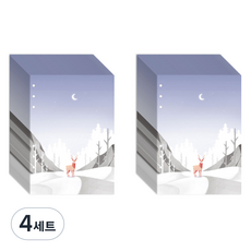 SECOND MANSION A5 6孔活頁補充內頁 月光冬夜, 4套