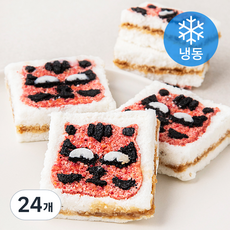 착한떡 달콤한 호랑이모양 우유 백설기 (냉동), 90g, 4개입, 6개