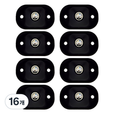 World Clean 黏貼式移動輪 1入 黑色, 16個