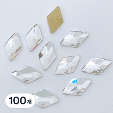 MEIBROWN 菱形美甲裝飾配件, 100顆