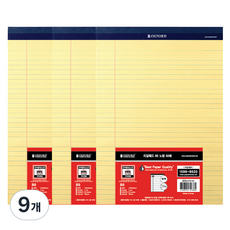 OXFORD B5 法律便條本, 黃色, 9個, 50張