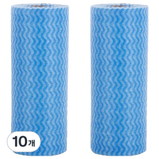 KOVIRA 흡수력 좋은 찢어 빨아쓰는 행주 블루 25 x 30 cm, 10개, 1개입