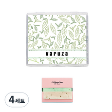 바루쟈 거울케이스 기름종이 녹차, 400매입, 4세트