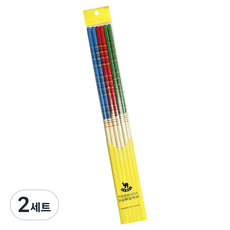 영수산업카멜 대나무 튀김 젓가락 3벌 세트, 혼합색상, 2세트