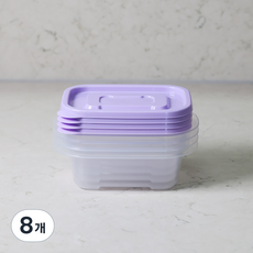 롯데이라이프 이라이프 튼튼간편 보관용기 직사각, 8개, 270ml