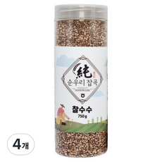 농협 국내산 순우리잡곡 페트병 찰수수, 750g, 4개