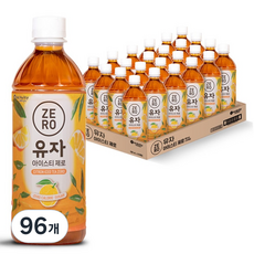맥널티커피 유자 아이스티 제로, 96개, 500ml