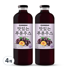 참앤들황토농원 맛있는 푸룬주스, 4개, 1L