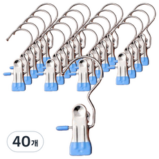 Apnalchangchang 單夾防滑褲裙衣架, 藍色, 40個