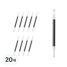 파이롯트 주스 전용 리필심 0.7mm LP2RF-8F, 20개, 블랙
