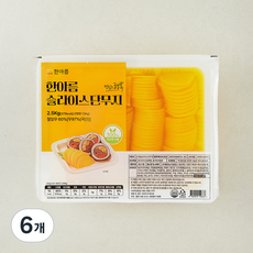 한아름 슬라이스 단무지, 2.5kg, 6개