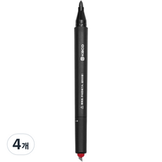 KaCO Express雙頭切割筆油性筆, 單色, 4個