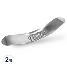 Kitchen9 不鏽鋼大蒜搗碎壓泥器, 2個, 單一顏色