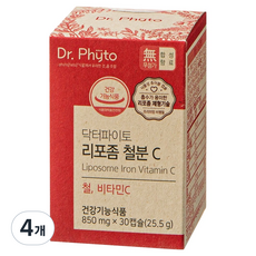 닥터파이토 리포좀 철분C, 30정, 4개