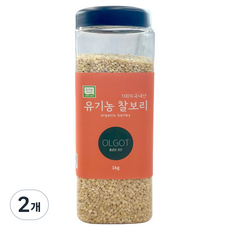 올곧은곳간 유기농 찰보리, 1kg, 2개