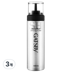 갸스비 스타일링 폼 슈퍼하드 헤어무스, 185g, 3개