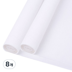 마다꾸미 주름 구김지 27 화이트, 50 x 250 cm, 8개