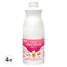 아임요 복숭아 아이스티 베이스, 4개, 2kg