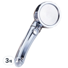 포테가르 슈퍼 3단 절수 온오프 샤워기헤드, 3개, 실버