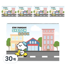 YANGJISA 男童用 等等我!小麵包 1000 素描本 隨機出貨, 30個, 10張, B4