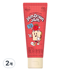 Bokumjari 不沾手軟管低卡草莓果醬, 2條, 100g