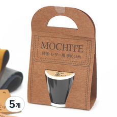 FUJIX Ltd. 富士克 MOCHITE 皮革人造皮革用線, 402 黑色, 5個