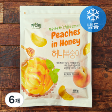 자연원 허니 복숭아 (냉동), 500g, 6개