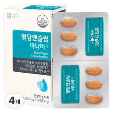 애플트리김약사네 혈당앤슬림 바나바+ 30g, 30정, 4개