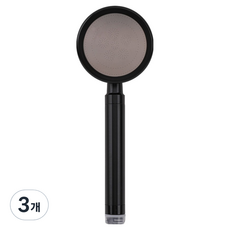 홈다움 더쎈 알루미늄 터보수압 샤워기 H8, 3개, 블랙