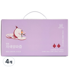 밀팜 자색양파 순수 착즙, 2.4L, 4개