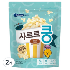 베베쿡 사르르쿵 과자 화이트크리미, 옥수수, 23g, 2개