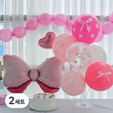 써드나인 로맨틱 이벤트 풍선 세트, 핑크, 2세트