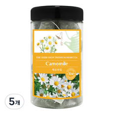 The Herb Shop優質草本茶包 茶 洋甘菊, 1g, 25件, 5個