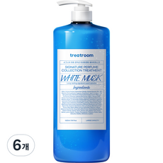 트리트룸 시그니처 퍼퓸 컬렉션 대용량 트리트먼트 화이트머스크향, 1.6L, 6개