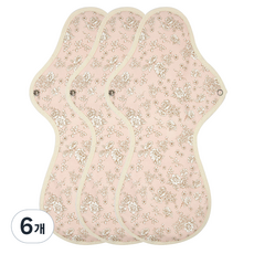 WIZLLY 布衛生棉 粉紅花朵, 夜用型以上, 1入, 2套