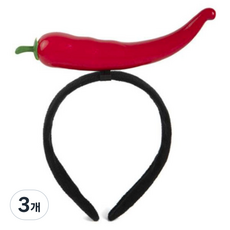 미미파티 음식 야채 채소 행사 머리띠, 고추, 3개