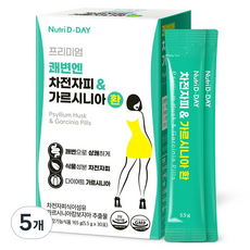 뉴트리디데이 프리미엄 쾌변엔 차전자피 가르시니아 환 30p, 165g, 5개