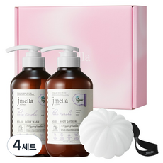 jmella In France 純淨橙花純素沐浴露 500ml + 身體乳 500ml + 沐浴球禮盒組, 4套