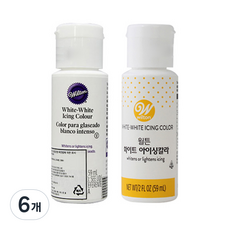 윌튼 화이트 아이싱칼라 랜덤 발송, 59ml, 6개